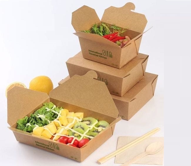 hộp giấy đựng salad an toàn vệ sinh thực phẩm