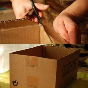 cách làm hộp giấy bằng bìa carton