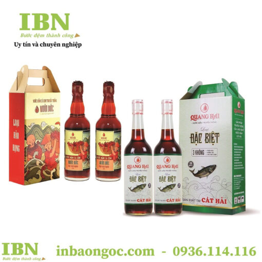 in hộp giấy đựng nước mắm