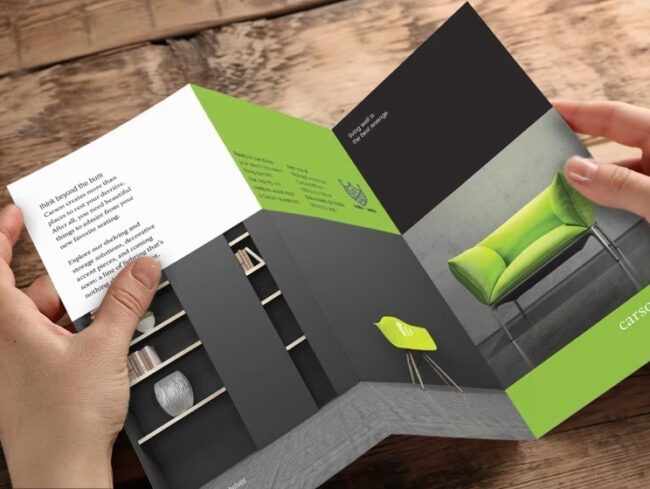 Mẫu brochure giới thiệu ghế sofa