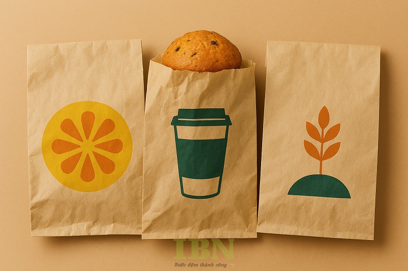 Mẫu túi giấy nhỏ đựng đồ chiên