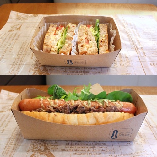 Mẫu hộp đựng bánh hotdog 2