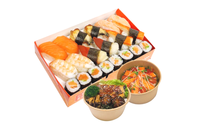 Mẫu hộp đựng sushi 4