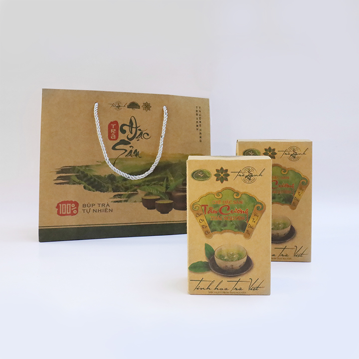 In Bao Bì Trà, Chè Xanh Khô 33 Bao bì trà có những kích thước nào phổ biến?