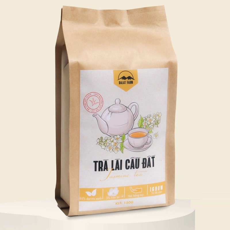 Mẫu bao bì túi kraft đựng trà