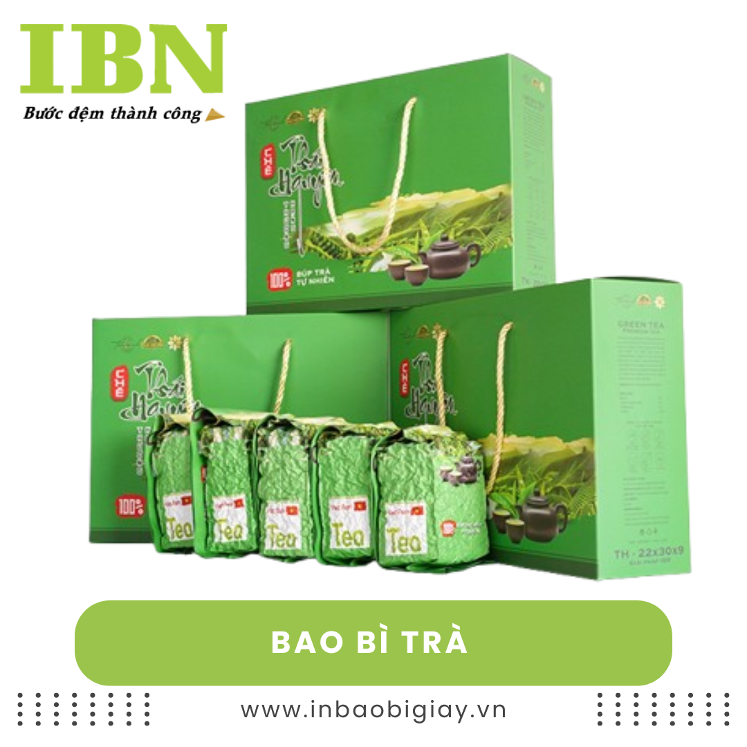 In Bao Bì Trà, Chè Xanh Khô 29 bao bì trà