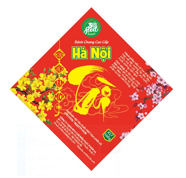 Đặt In Tem Dán Bánh Chưng Mẫu Đẹp, Thiết Kế Theo Yêu Cầu 22 Mẫu tem bánh chưng - 10