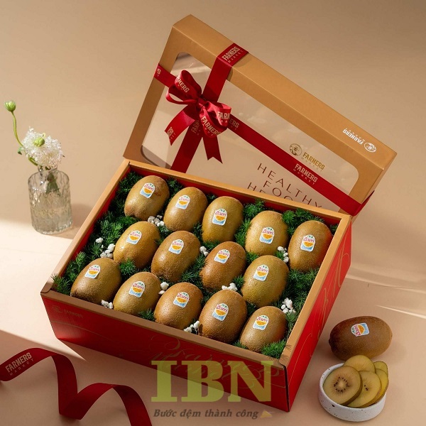 Mẫu hộp giấy nắp âm dương đựng trái cây làm quà tặng