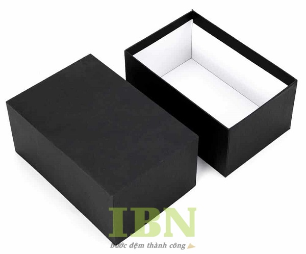 Mẫu hộp âm dương màu đen thiết kế tối giản