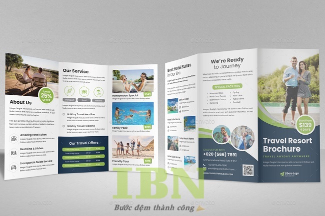 Mẫu brochure giới thiệu tour du lịch