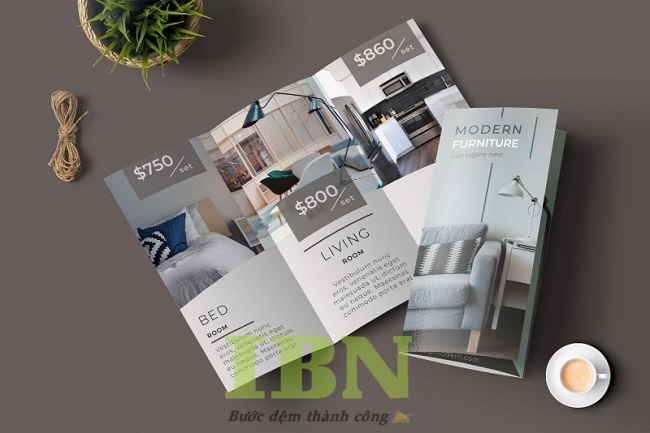 Mẫu brochure nội thất thiết kế sang trọng, tinh tế