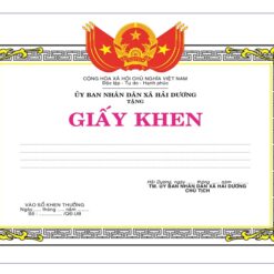 In giấy khen