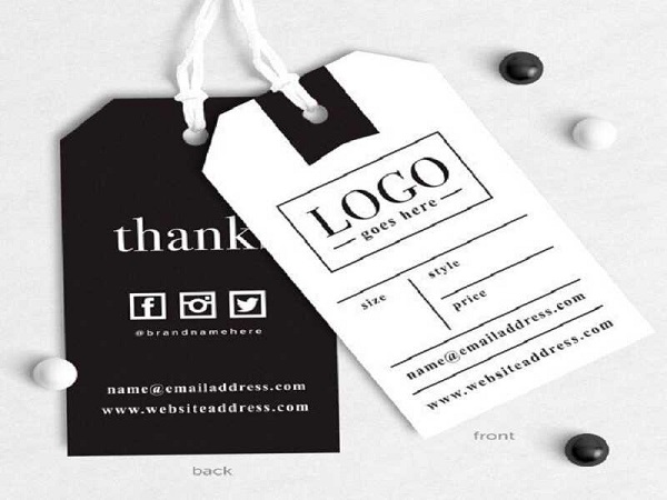 In Tag Mác Quần Áo 22 In tag quần áo bằng giấy Couche