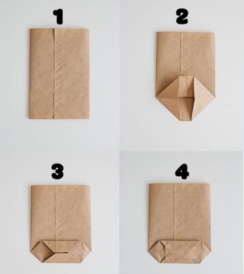 cách gấp túi giấy đựng khoai tây chiên