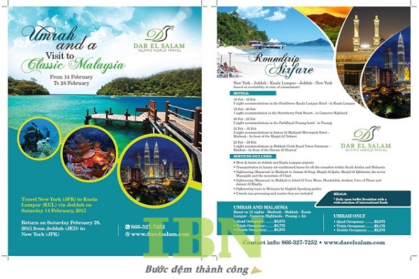 Mẫu tờ rơi giới thiệu tour du lịch
