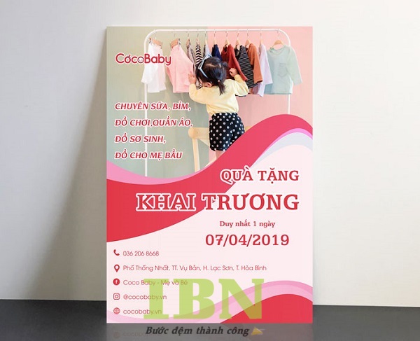 Mẫu tờ rơi khai trương shop quần áo