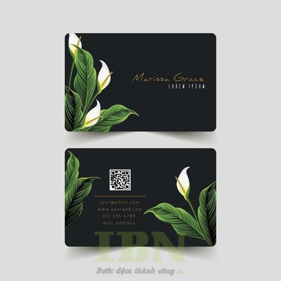 Mẫu card visit shop hoa - 36