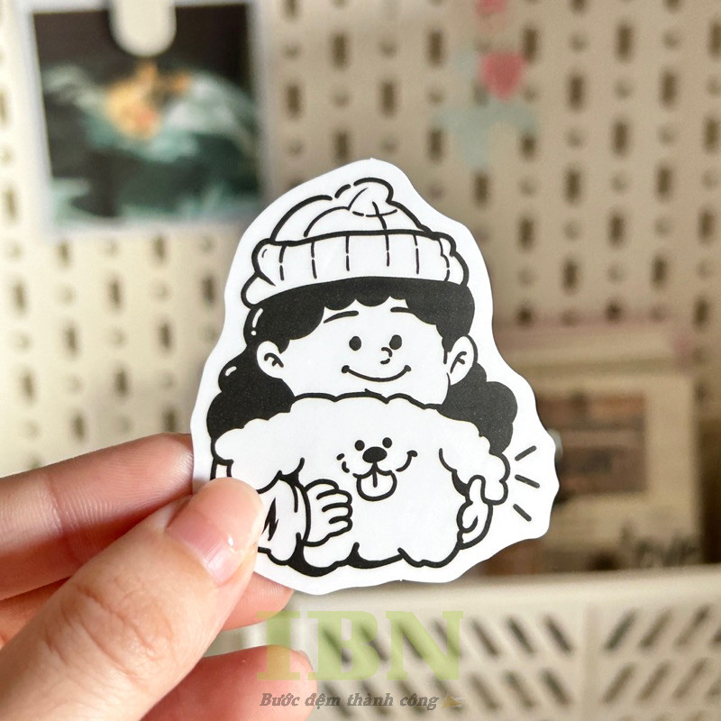 Hình sticker cute không màu - 13