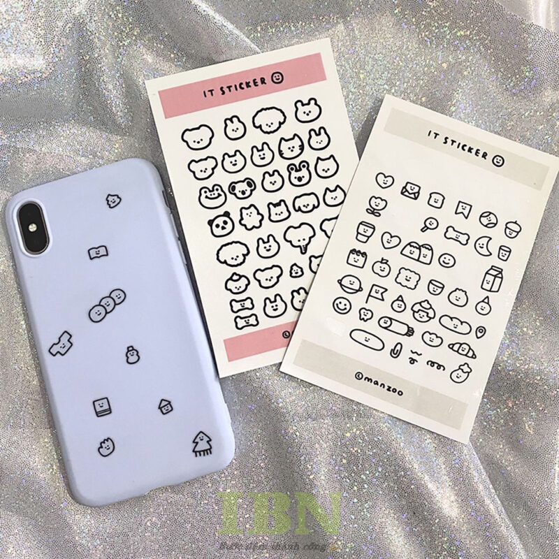 61+ Mẫu Hình Sticker Cute Không Màu Dễ Thương, Sáng Tạo | | In Bảo Ngọc