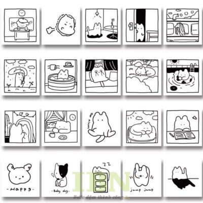 61+ Mẫu Hình Sticker Cute Không Màu Dễ Thương, Sáng Tạo | | In Bảo Ngọc