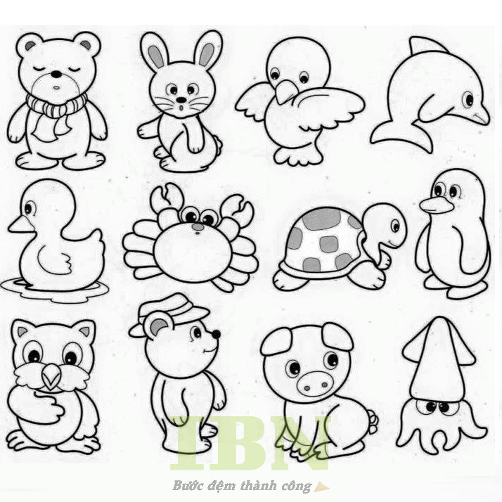 Hình sticker cute không màu - 60