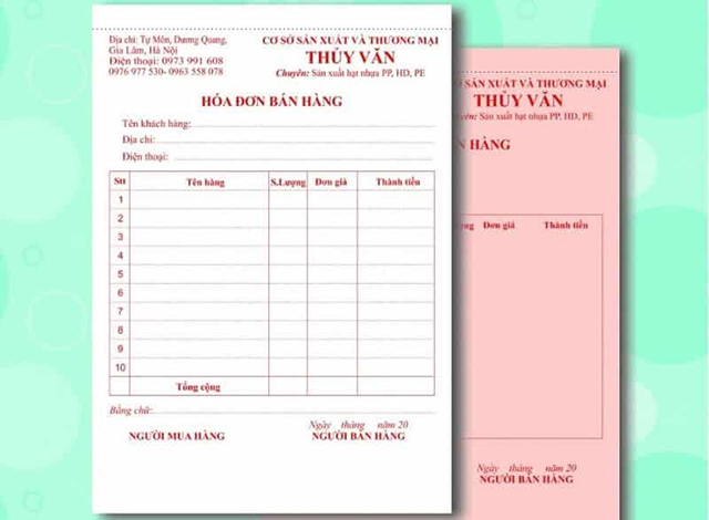 In hóa đơn bán lẻ theo yêu cầu