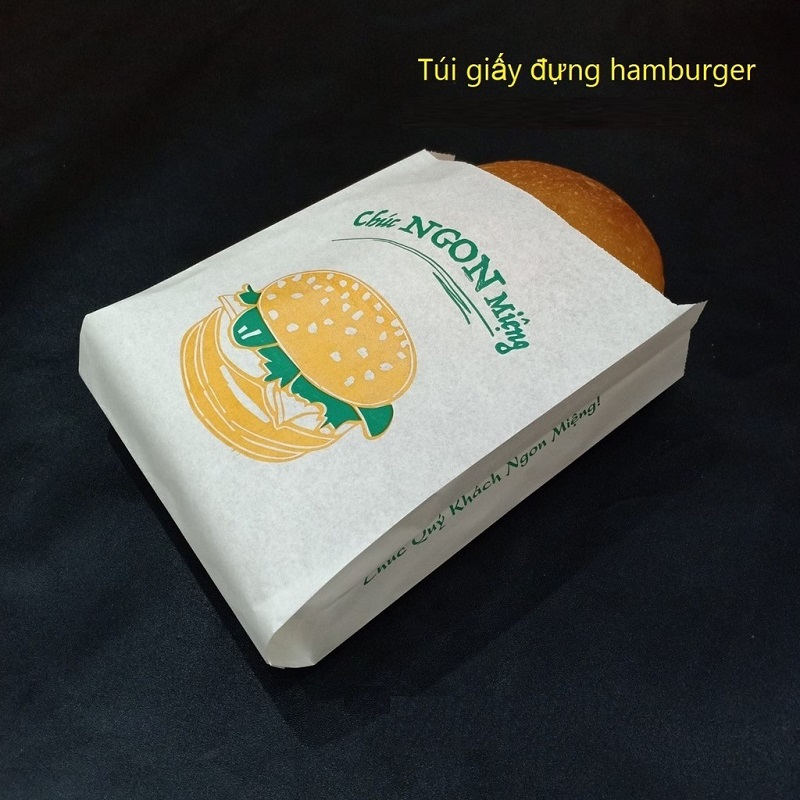 túi giấy đựng hamburger