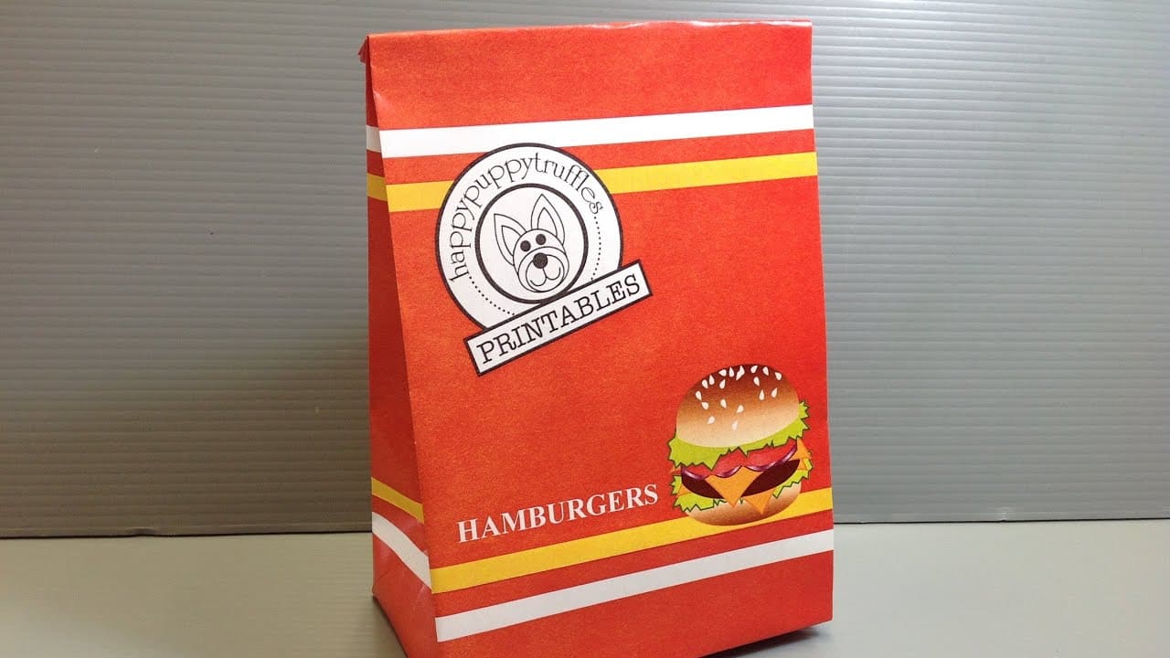 túi giấy đựng hamburger