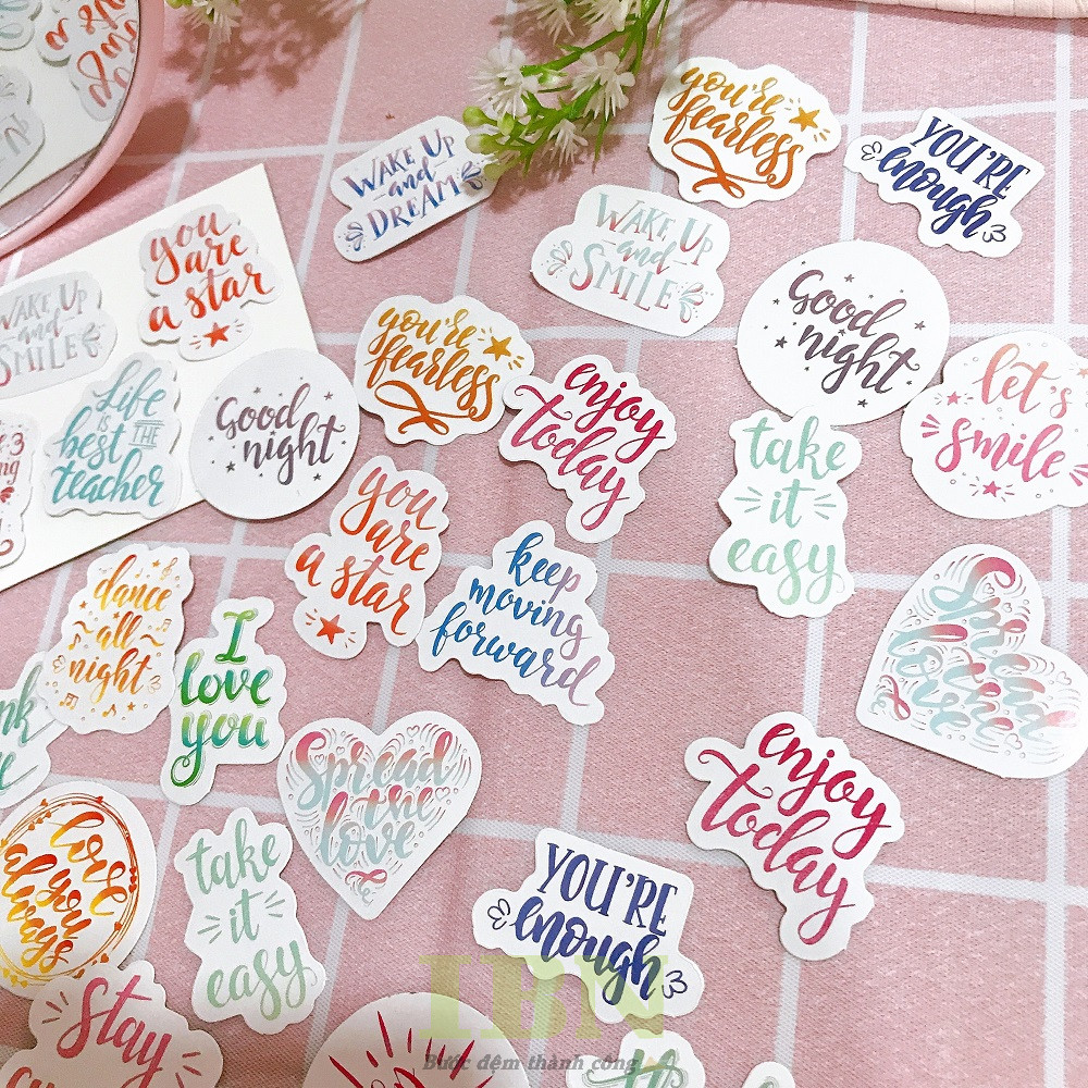 sticker chữ cute - 2