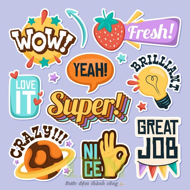 sticker chữ cute - 23