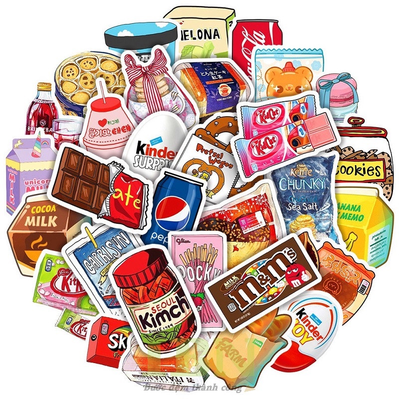 sticker cute food - 1