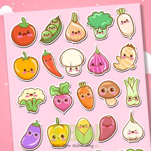 sticker cute food - 16