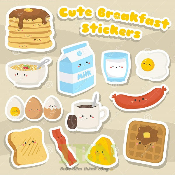 sticker cute food - 18