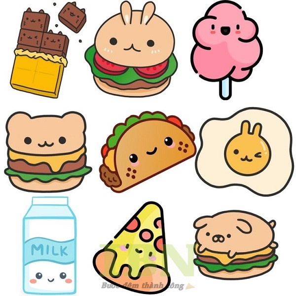 sticker cute food - 21