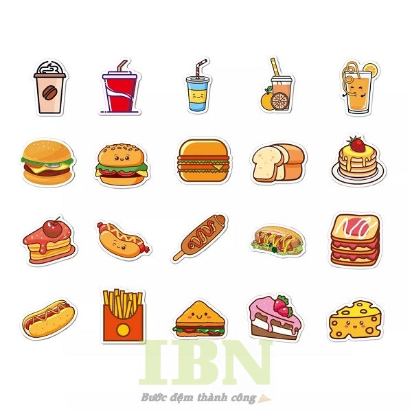 sticker cute food - 24