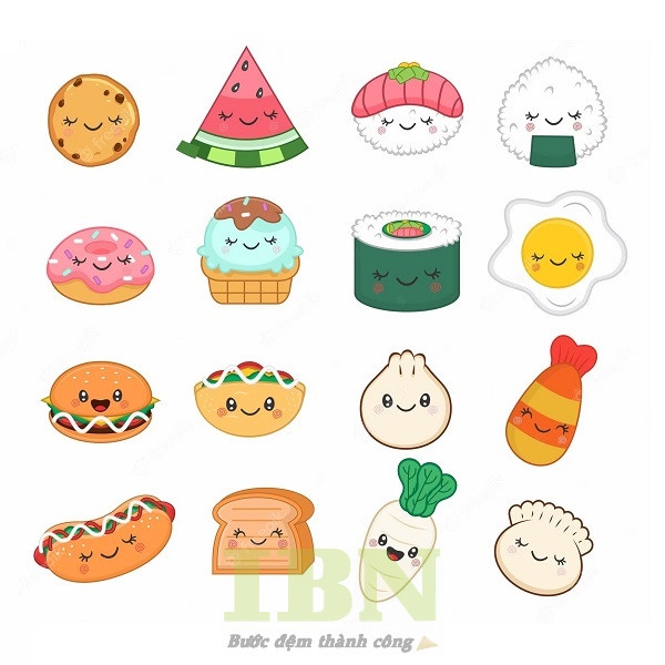 sticker cute food - 25