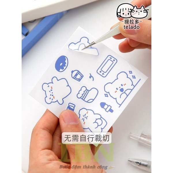 sticker gấu cute - 1