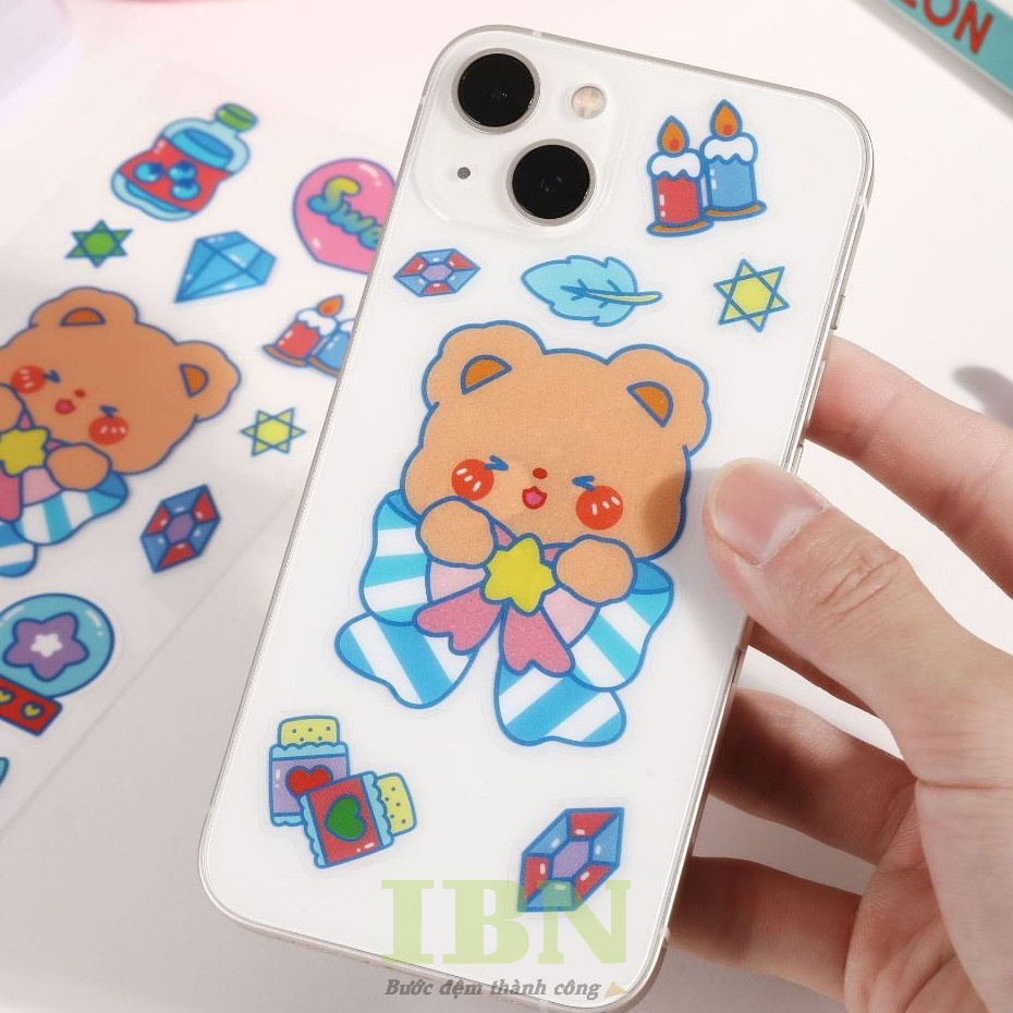 sticker gấu cute - 23