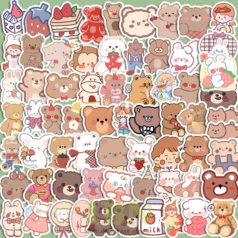 sticker gấu cute - 28