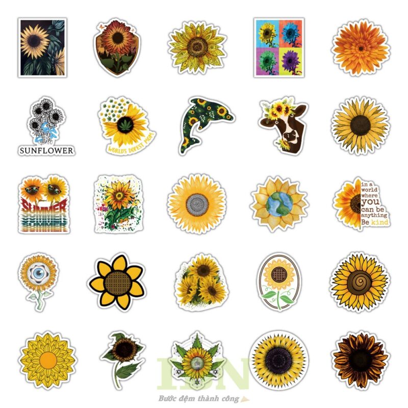 99+ Mẫu Sticker Hoa Đẹp, Xinh Xắn, Nhiều Màu Sắc | In Bảo Ngọc