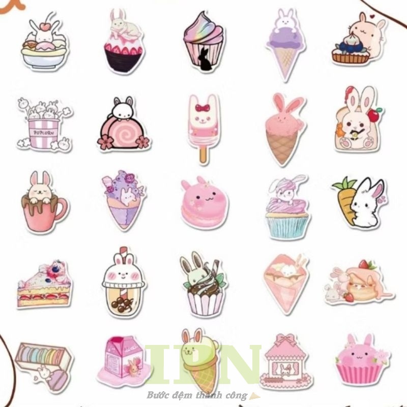 sticker thỏ cute - 23