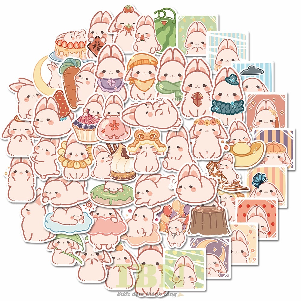 sticker thỏ cute - 29