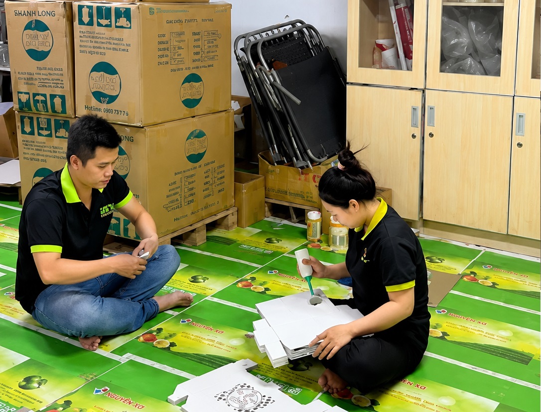 In hộp giấy đựng hồng treo gió chất lượng, giá tốt tại xưởng In Bảo Ngọc