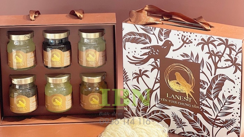 Mẫu hộp yến sào chưng sẵn
