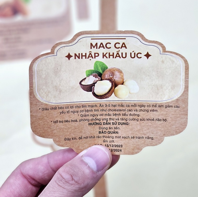 In tem hạt macca (mắc ca) - 1