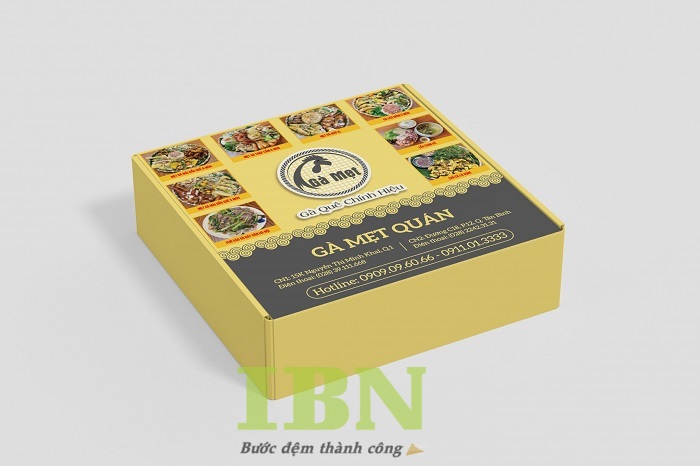 Hộp giấy đựng gà bồi Ivory