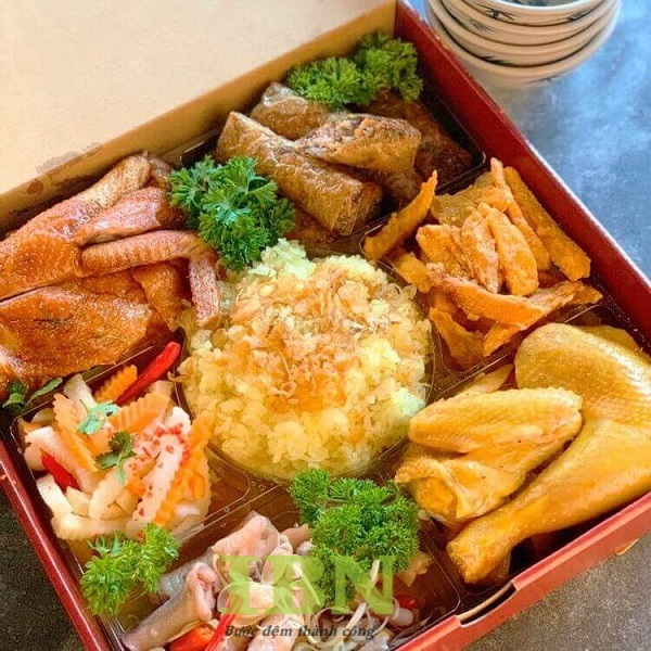 Mẫu hộp giấy đựng gà mẹt không ngăn