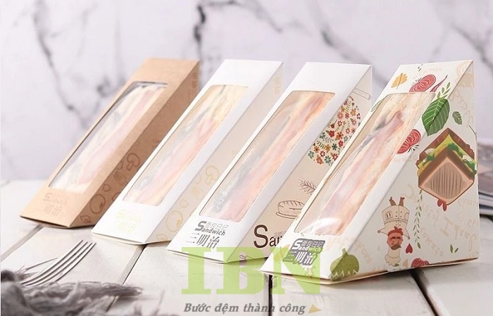 Các mẫu hộp giấy đựng sandwich đẹp