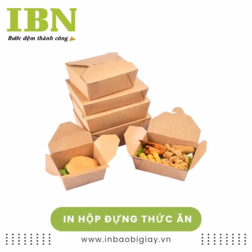 Dịch vụ in hộp đựng thức ăn nóng, an toàn, giữ nhiệt tốt tại In Bảo Ngọc