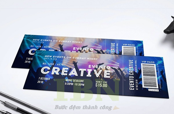 Mẫu vé mời sự kiện âm nhạc